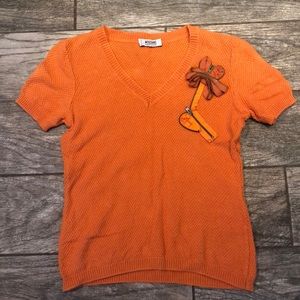 Moschino women’s Cheap and Chic Orange Sweater, 6